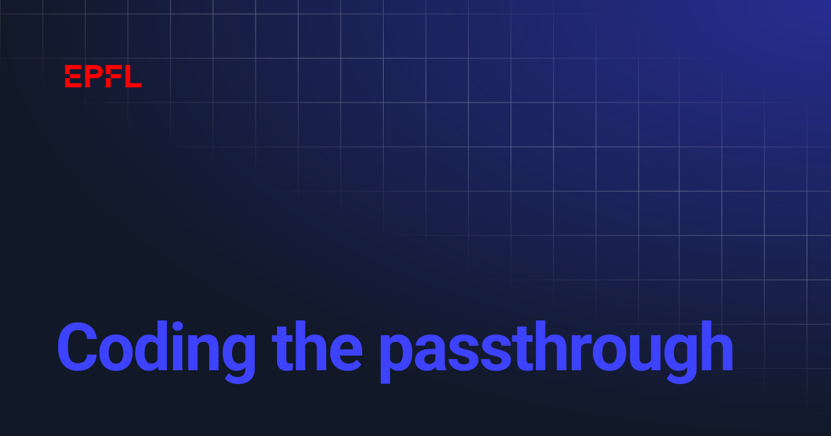Coding the passthrough | mooc-hwlab